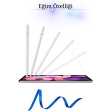 Fuchsia iPad 12.9 Inç 6. Nesil Uyumlu Pencil Usb-C Avuç Içi Red Eğim Bluetooth Özellikli Tablet Kalemi