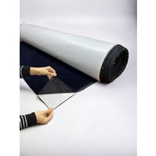 Plush Studio Yapışkanlı Süet Kadife Kumaş  Lacivert 150CM x 100 cm Iz Yapmaz Kadife Kumaş, Ev Tekstili