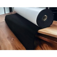 Plush Studio Yapışkanlı Süet Kadife Kumaş  Siyah150CM x 100 cm Iz Yapmaz Kadife Kumaş, Ev Tekstili