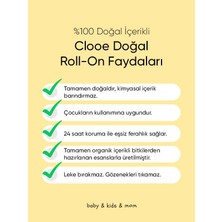 Clooe Doğal Roll on Ter Kokusu Önleyici (50ml) - Lekesiz, Fresh, Gözenek Kapatmaz