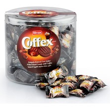 Elvan Coffex Kahveli Şeker 1000 Gr. Silindir (1 Kutu)