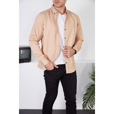Enzim Jeans Erkek Slim Fit Kot Gömlek