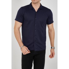 Enzim Jeans Erkek Slim Fit Polycotton Kısa Kol Gömlek