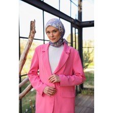 İpekhan Geoshine Desen Soft Eşarp Lila Mürdüm 1165-09