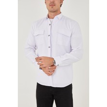 Enzim Jeans Erkek Kot Gömlek- Düğmeli