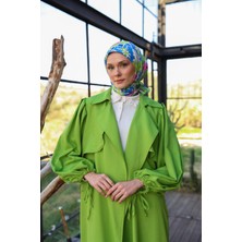 İpekhan Geoshine Desen Soft Eşarp Su Yeşili 1165-15