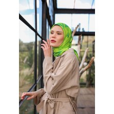 İpekhan Canvas Desen Soft Eşarp Yeşil 1164-02