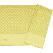 Aker Elegance Monogram Şal - Sarı 961