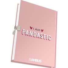 Bambus Home Pastel Renkler Hatıra Defteri Kilitli Günlük Anı Pandastic Seri