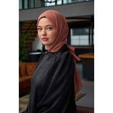 İpekhan Düz Desen Vual Şal Mercan Vual Ipek Şal -  9800-45