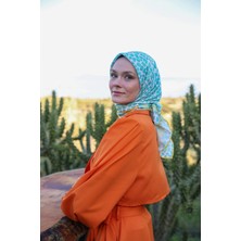 İpekhan Noorkare Desen Soft Eşarp Su Yeşili 1167-08