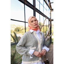 İpekhan Amanda Desen Soft Eşarp Bej Turuncu 1170-15