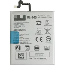 Tekno Prime Lg K50S ile Uyumlu Ithal Pil Bl