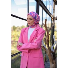 İpekhan Triano Desen Soft Eşarp Koyu Lavanta 1171-12