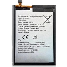 Tekno Prime Tecno Camon ile Uyumlu Ithal Pil BL39LT