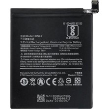 Tekno Prime Xiaomi Mi Note 4x BN43 ile Uyumlu Ithal Pil