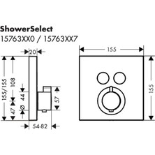 Hansgrohe Hg Showerselect Miksbat. Ank. 2 Çıkış