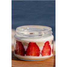 Paşabahçe 6'lı Magnolya Bardağı Kavanozu Magnolia Puding Renkli Kapaklı Tatlı Cup Kase Seti