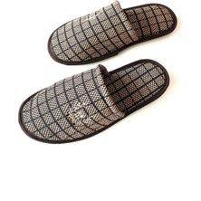 Majhi Erkek Önü Kapalı Terlik Peluş Yıkanabilir Ev Terliği Misafir Çeyiz Damat Terliği Erkek Terlik