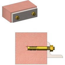 Badem10 Saplamalı Gömlek Çelik Dübel M8X55 mm Raf Montaj Bağlantı Zemin Monte Tavan Beton Asma Aparat