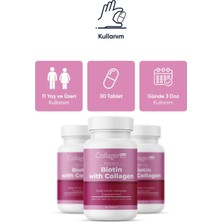 Biotin With Collagen,Saç Vitamini, Tırnak & Cilt Için Güçlendirici