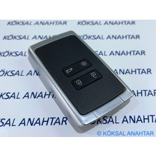 Köksal Anahtar Renault Megane, Talisman, Kadjar, Clio 4 Tuşlu Alüminyum Kumanda Kabı