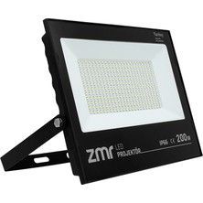 Powermaster PM-22583 200 Watt - 220 Volt Beyaz 6500K IP66 120* Işık Açısı Siyah Slim Kasa LED Projektör