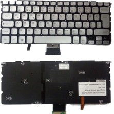 Afila Dell Xps L521X NSK-L60BC Notebook Klavye - Silver - Tr - Işıklı