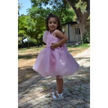 Süer Butik Somon Çocuk Abiye Kısa Kuyruklu