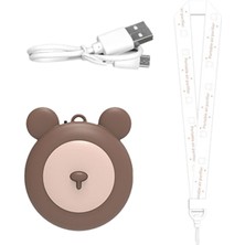 Chihiro586 - 9278 USB Kişisel Giyilebilir Hava Temizleme Cihazı Kolye, Taşınabilir Mini Hava Lonizers, Yetişkinler Için Düşük Gürültü Radyasyon Yok Çocuklar-Kahverengi (Yurt Dışından)