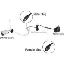 Ancheyn Dc Adaptör Uzatma Kablosu 3 Metre 5.5mm x 2.1mm 5 Amper Dişi Erkek Modem Uzatma 4384