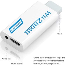 Ancheyn Nintendo Wii Için HDMI Tv Kablo Çevirici Dönüştürücü Adaptör 4542