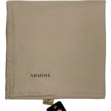 Armine Düz Ipek Eşarp - 1091 Açık Vizon Twill