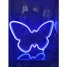 Kamer Neon Işıklı Kelebek