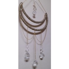 Trend World Shop Ay Şeklinde Gold Renklı Kristalli Suncather