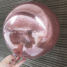 Fs Global Rose Gold Renk Simli Yuvarlak Şeffaf Balon 24 Inç