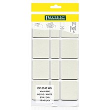 Pacific Beyaz Yapışkanlı Eva (40 mm x 40 mm)-(20 mm x 40 mm)