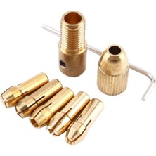 Depolife Otomatik Mandrel Mini Motor Mandreni Chuck Üniversal 2.7 mm Mil Penset Okul Proje Ödev Hobi 5'li Pens