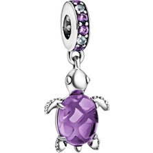 Asaf Accessory Açık Mavi Kaplumbağa Charm