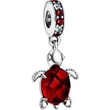 Asaf Accessory Kırmızı Kaplumbağa Charm