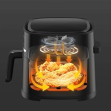 Xiaomi 6l Mi Smart Airfryer, Çift Katmanlı Yapışmaz Kaplama, Akıllı Kontrol Paneli, OLED Ekran, Buz Çözme,beyaz Lambader