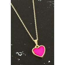 Feryal Kalp Polyester Kolye