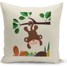 Bertille Home Çocuk Bebek Serisi Çift Tarafı Dijital Baskılı Kırlent Kılıfı (Kids Children Cushion Cover)