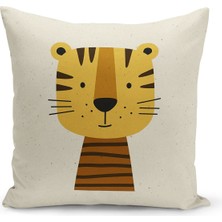 Bertille Home Çocuk Bebek Serisi Çift Tarafı Dijital Baskılı Kırlent Kılıfı (Kids Children Cushion Cover)