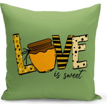Bertille Home Çocuk Bebek Serisi Çift Tarafı Dijital Baskılı Kırlent Kılıfı (Kids Children Cushion Cover)