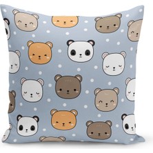 Bertille Home Çocuk Bebek Serisi Çift Tarafı Dijital Baskılı Kırlent Kılıfı (Kids Children Cushion Cover)