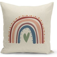 Bertille Home Çocuk Bebek Serisi Çift Tarafı Dijital Baskılı Kırlent Kılıfı (Kids Children Cushion Cover)