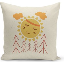 Bertille Home Çocuk Bebek Serisi Çift Tarafı Dijital Baskılı Kırlent Kılıfı (Kids Children Cushion Cover)