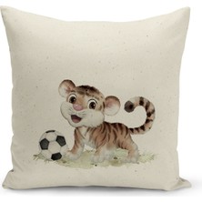 Bertille Home Çocuk Bebek Serisi Çift Tarafı Dijital Baskılı Kırlent Kılıfı (Kids Children Cushion Cover)