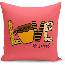 Bertille Home Çocuk Bebek Serisi Çift Tarafı Dijital Baskılı Kırlent Kılıfı (Kids Children Cushion Cover)